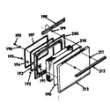 Kenmore 1039857320 oven door section diagram