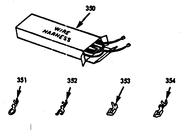 Kenmore 1039857360 wire harness & comp & opt equip diagram