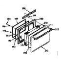 Kenmore 1039857311 oven door section diagram