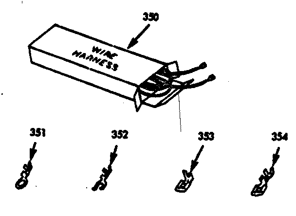 Kenmore 1039857311 wire harness & components diagram