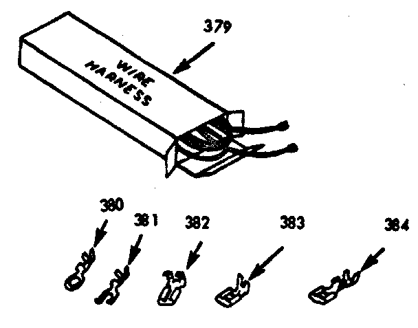 Kenmore 1039877221 wire hrnss & comp. diagram