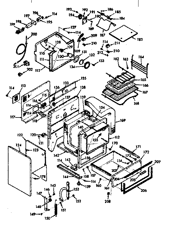 Kenmore 1039877320 lower body section diagram