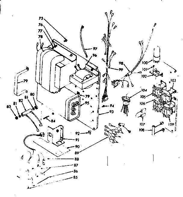 Kenmore 1039946740 chassis section diagram