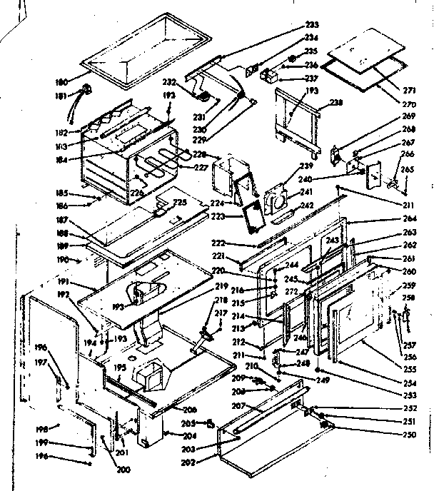 Kenmore 1039946740 upper body section diagram