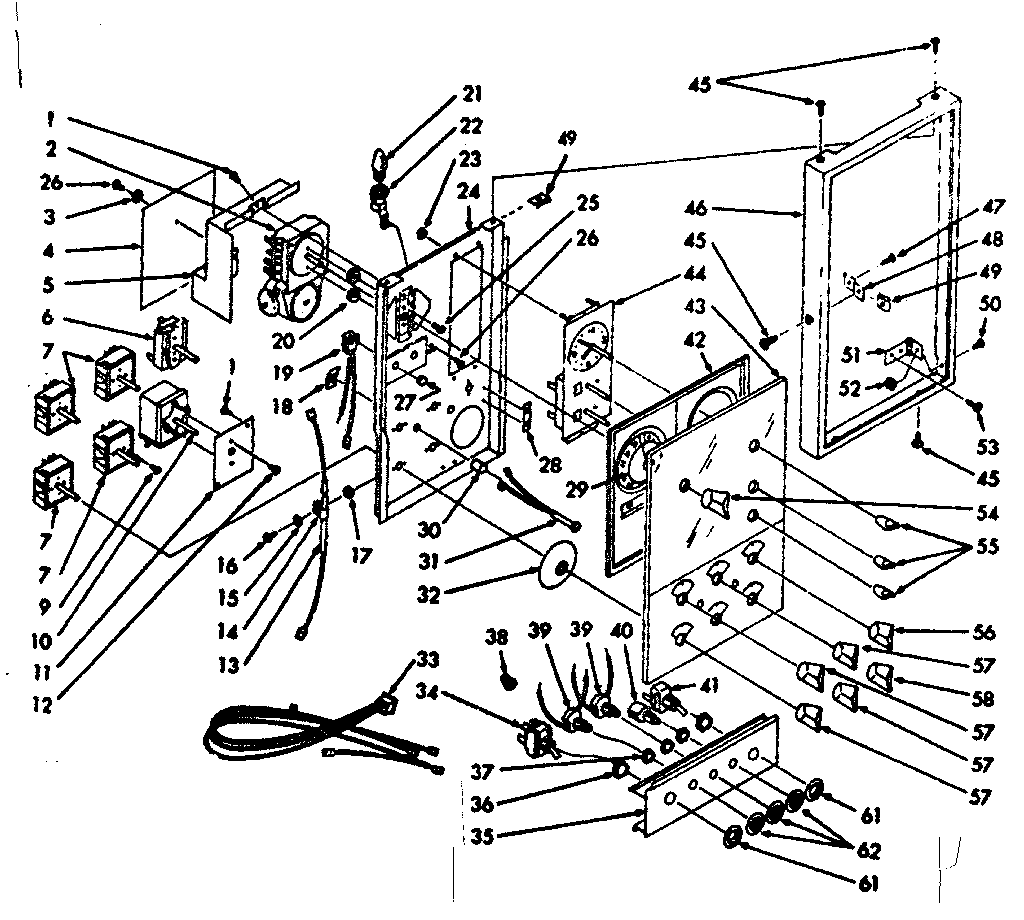 Kenmore 1039946800 control panel diagram