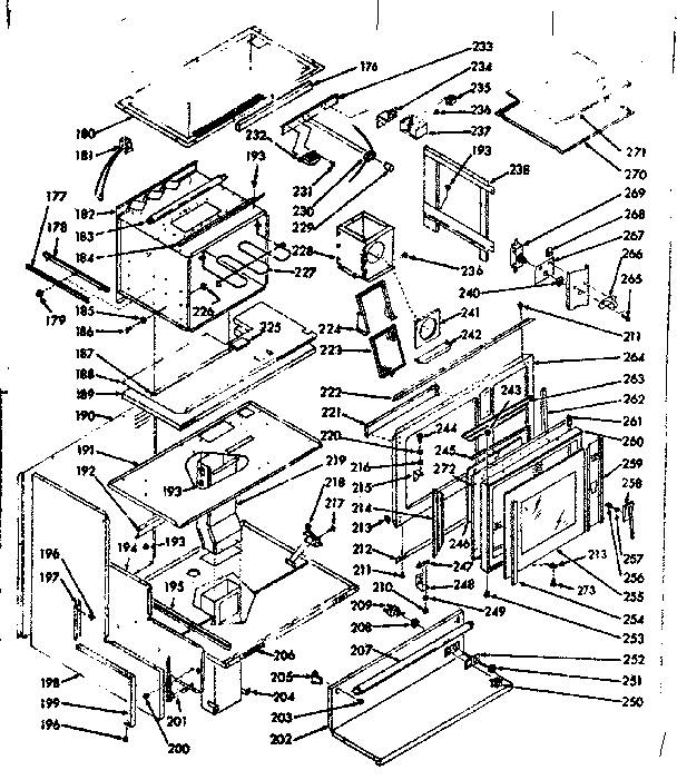 Kenmore 1039946800 upper body section diagram