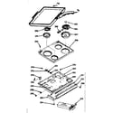 Kenmore 1039946840 main top section diagram