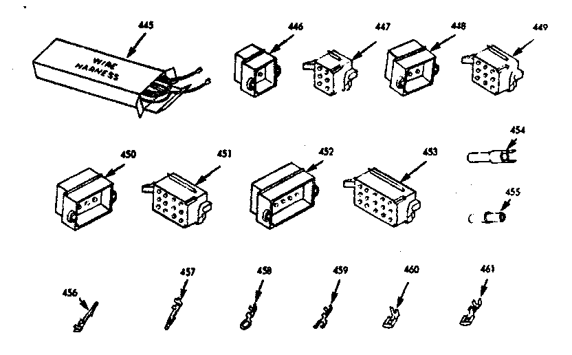Kenmore 1039946800 wire harnesses & components diagram
