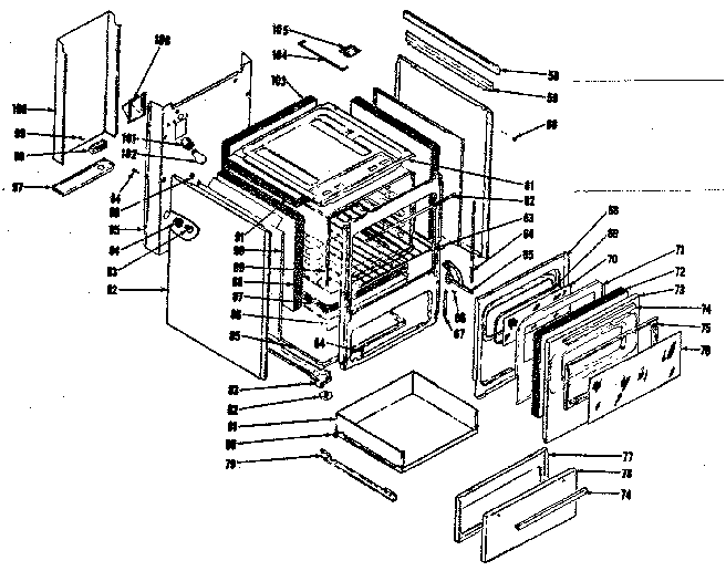 Kenmore 1196487220 body section diagram