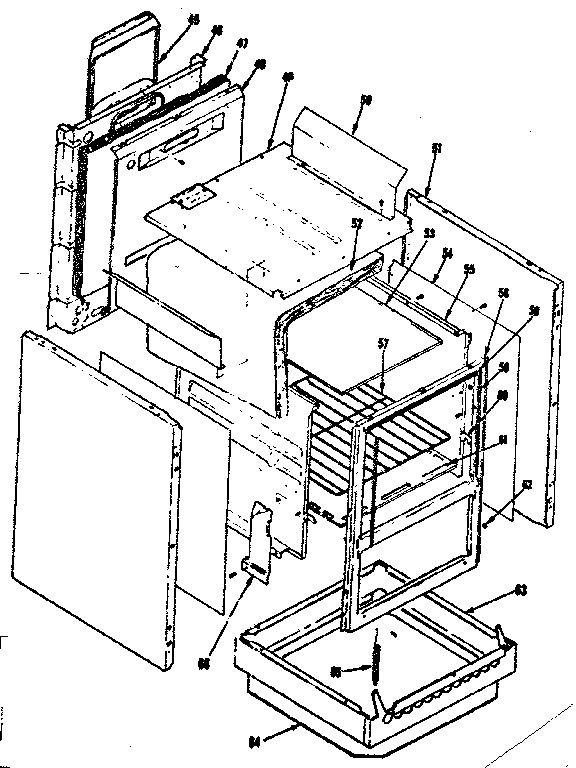 Kenmore 1197027320 body section diagram