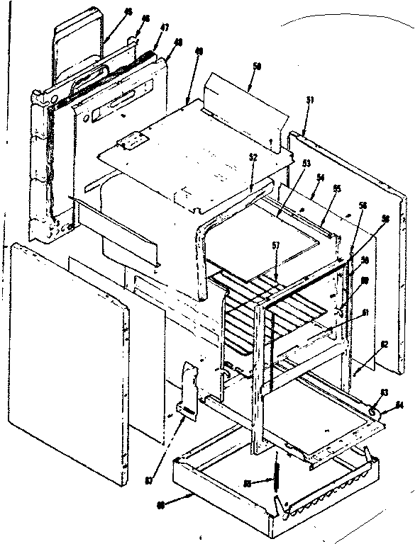 Kenmore 1197047211 body section diagram
