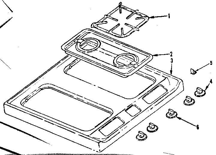 Kenmore 1197407211 main top diagram