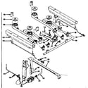Kenmore 1197407221 oven and top burner diagram