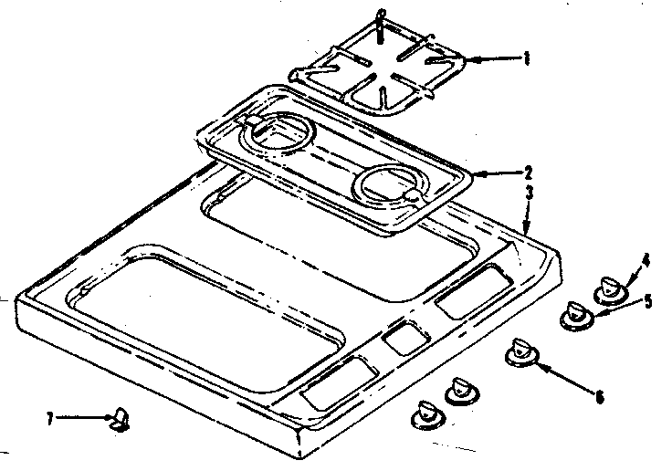 Kenmore 1197437211 main top diagram