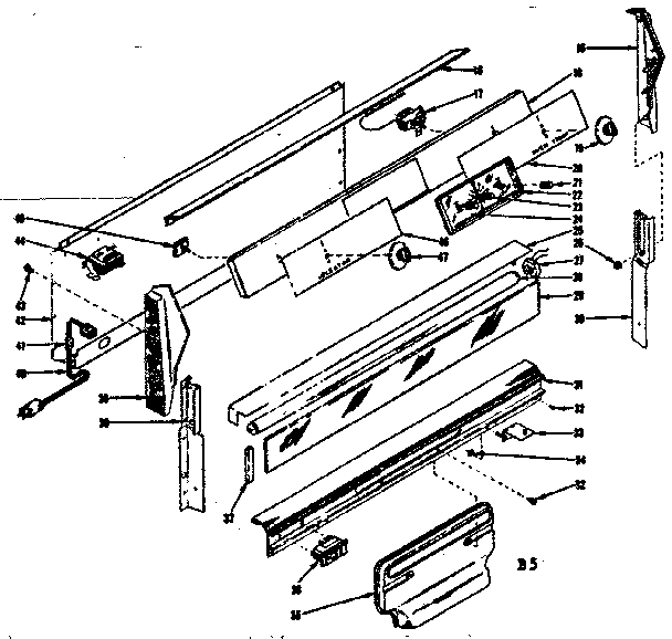 Kenmore 1197457210 backguard diagram