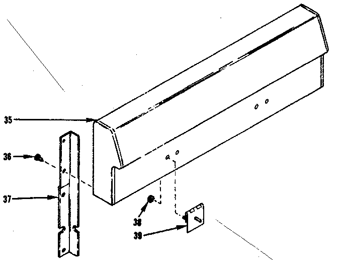 Kenmore 1199017360 backguard section diagram
