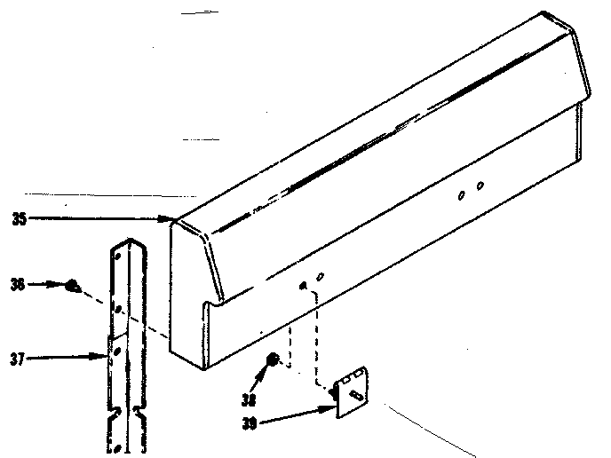 Kenmore 1199027310 backguard section diagram