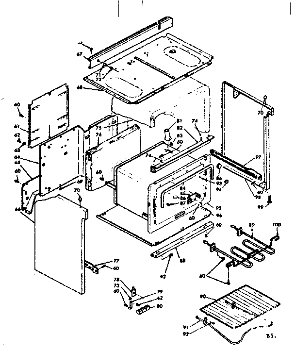 Kenmore 6286227310 body assembly diagram