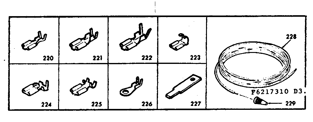 Kenmore 6286227310 wiring and wiring terminals diagram