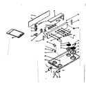 Kenmore 6286237260 backguard and cooktop assembly diagram
