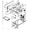 Kenmore 6286267240 backguard and cooktop assembly diagram