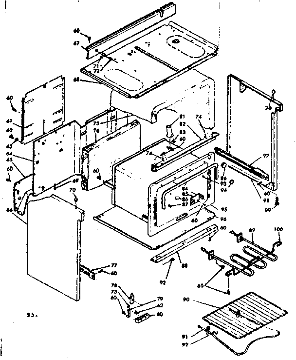 Kenmore 6286317320 body assembly diagram