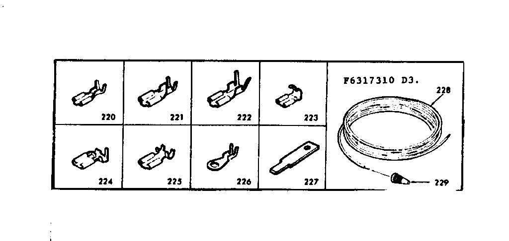Kenmore 6286317320 wiring and wiring terminals diagram