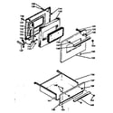 Kenmore 6286367220 door and drawer diagram