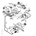 Kenmore 6476057220 burner section diagram