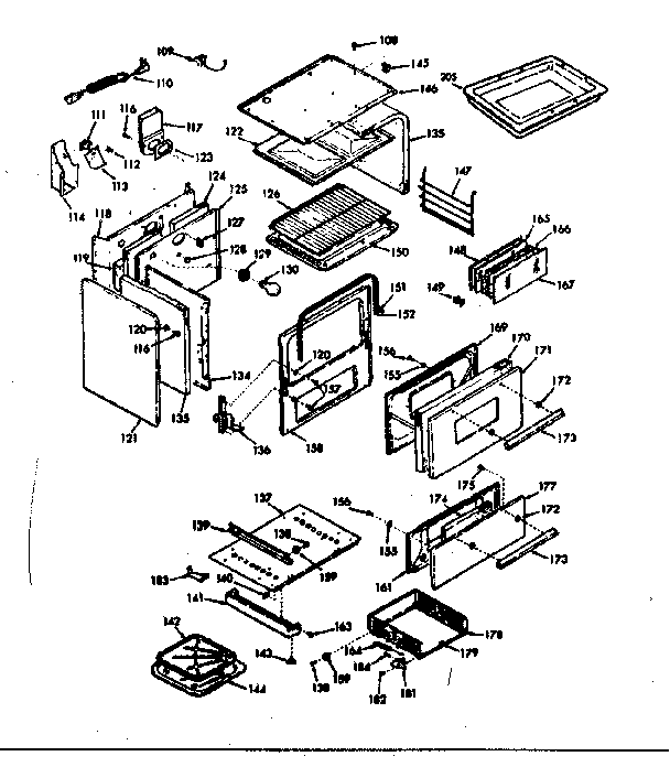 Kenmore 6477127360 body section diagram