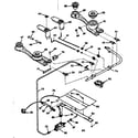 Kenmore 6477147340 burner section diagram