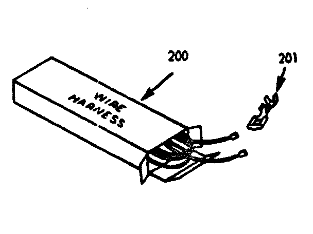 Kenmore 6477147340 wire harness and component diagram