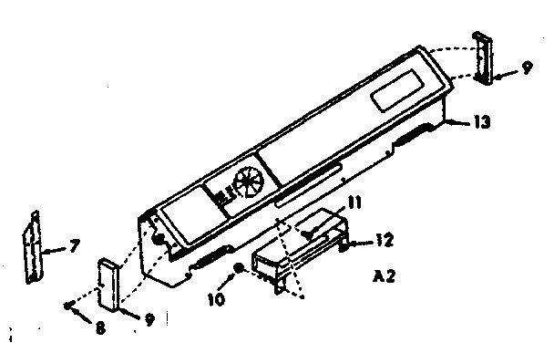Kenmore 6477207320 backguard section diagram