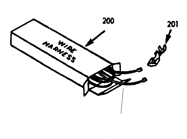 Kenmore 6477227340 wire harnesses & components diagram