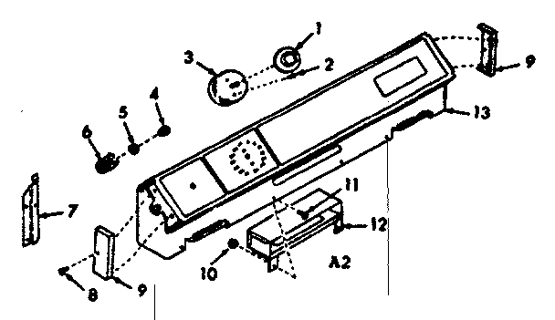 Kenmore 6477237360 backguard section diagram
