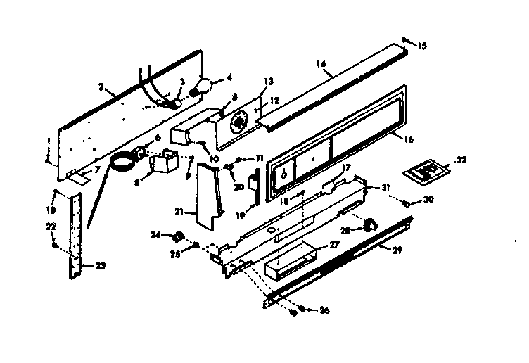 Kenmore 6477247320 backguard section diagram