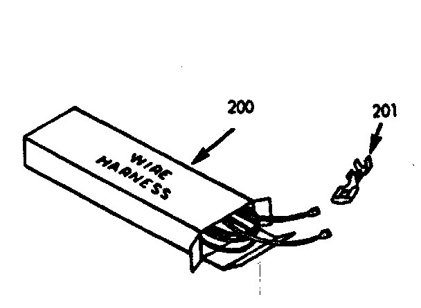 Kenmore 6477247320 wire harnesses and components diagram
