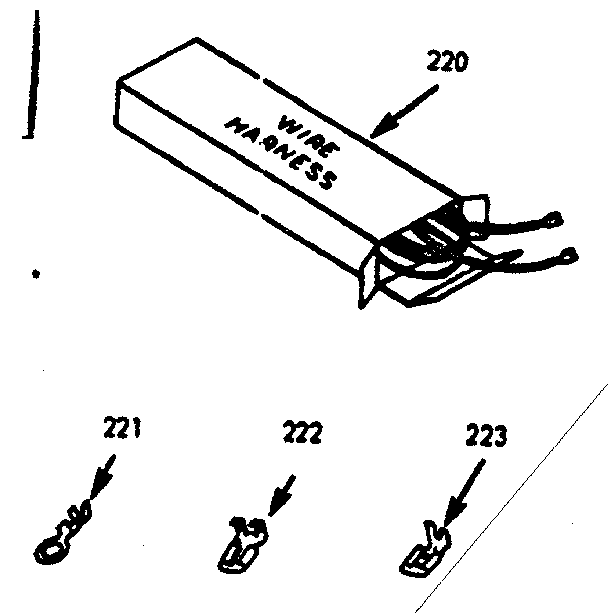 Kenmore 6479127310 wire harnesses & components diagram