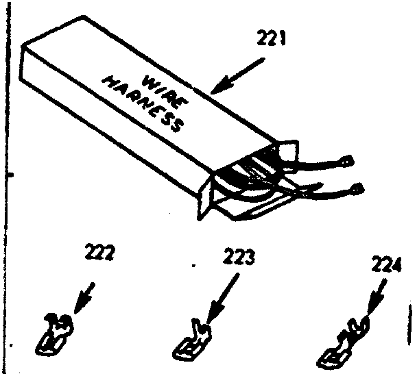Kenmore 6479157240 wire harnesses and components diagram