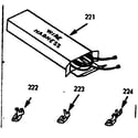 Kenmore 6479157240 wire harnesses and components diagram