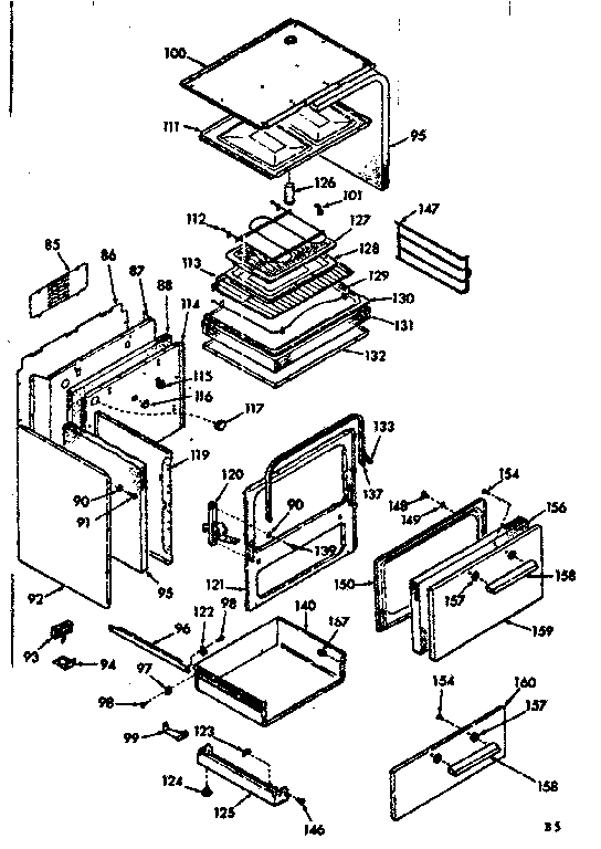 Kenmore 6479207320 body section diagram