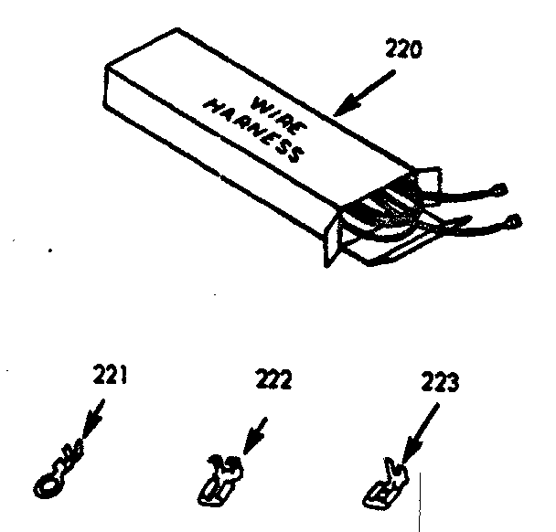 Kenmore 6479207320 wire harnesses & components diagram