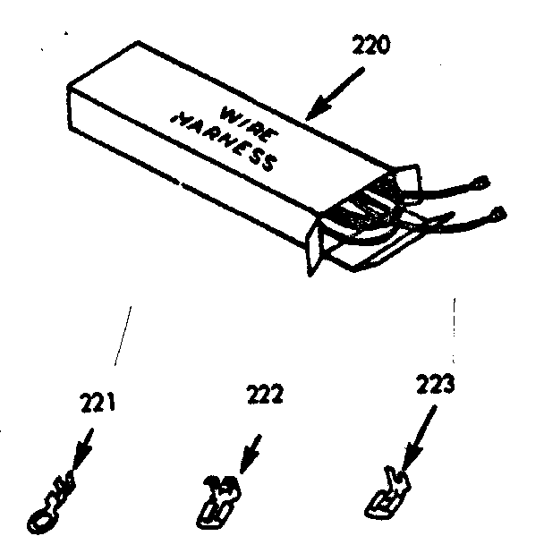 Kenmore 6479257320 wire harnesses & components diagram