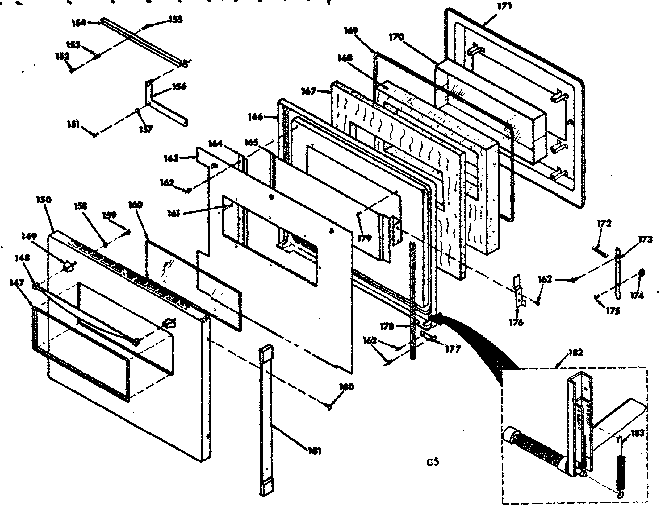 Kenmore 8504237240 porcelain door diagram