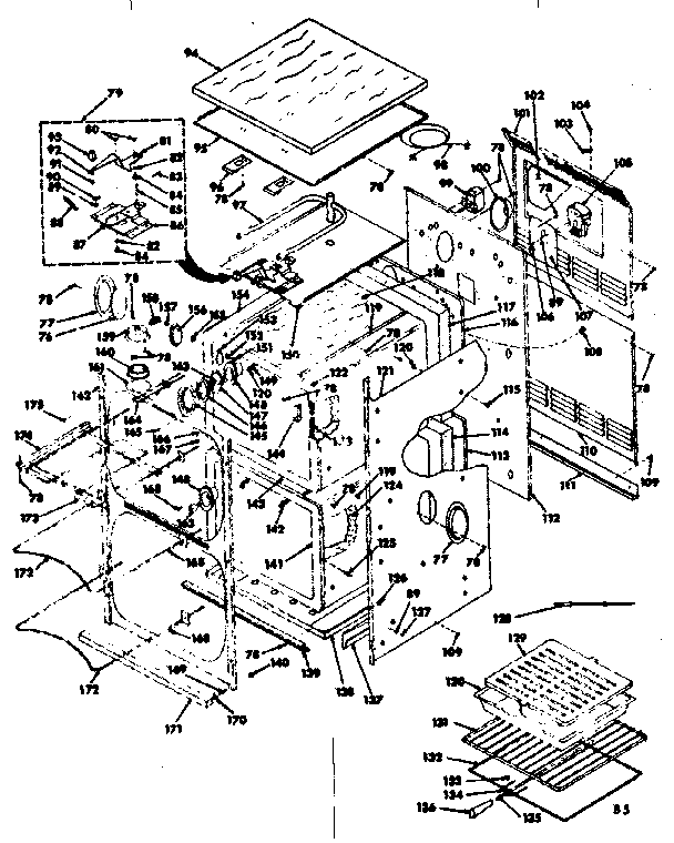 Kenmore 8504277261 body section diagram