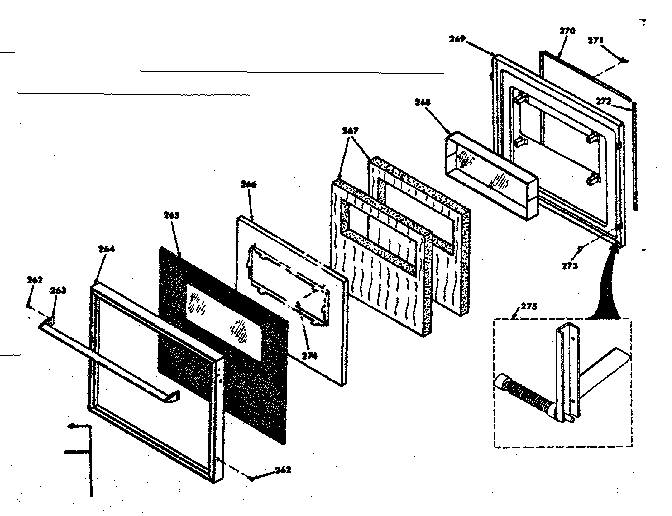 Kenmore 8504277261 door diagram