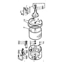 Kenmore 1106804110 tub and basket assembly diagram