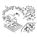Kenmore 1106804110 top and console assembly diagram