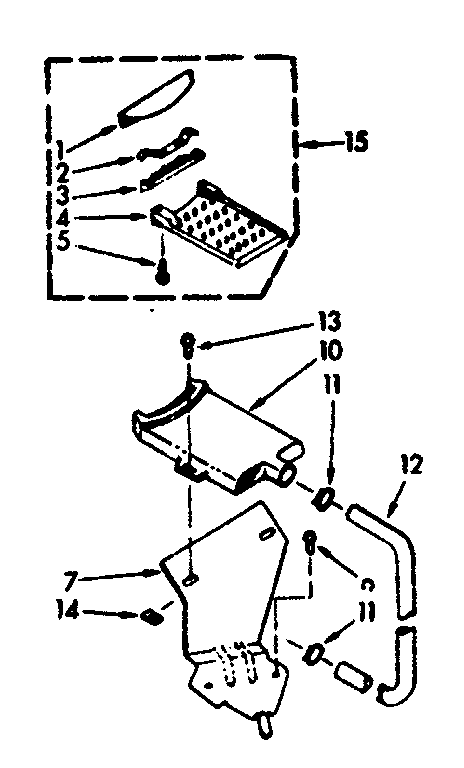 Kenmore 1107003410 filter assembly diagram
