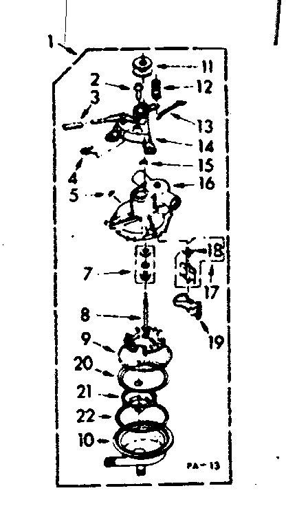 Kenmore 1107003410 pump assembly diagram